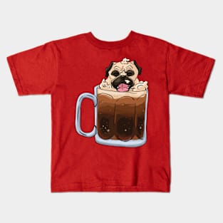 Root Pug Float Kids T-Shirt